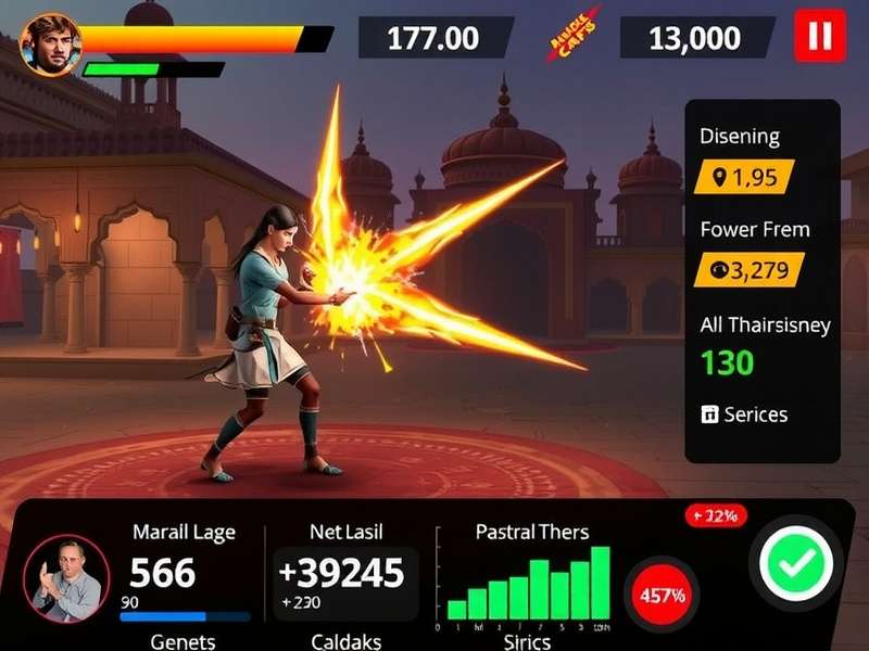 Gandhari S Blind Blast gameplay screenshot showing action sequence