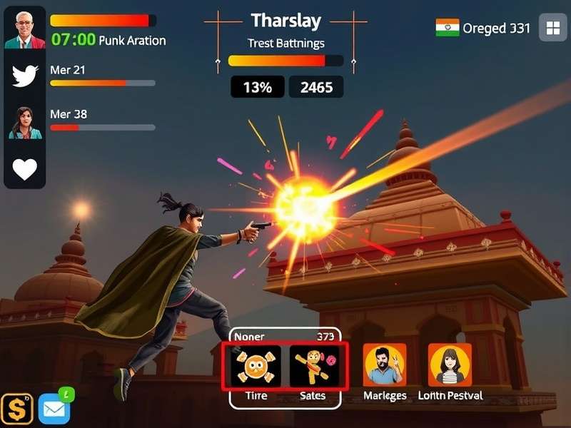 Gandhari S Blind Blast community event showcasing Indian festival theme